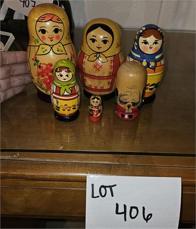 Mixed Size Russian Stack Dolls