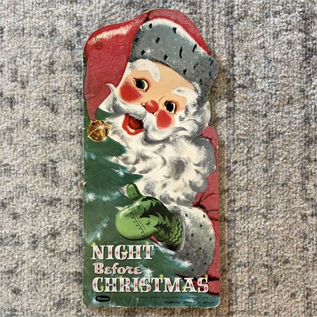 1958 Whitman "Night Before Christmas" Die-Cut Book, Florence Sarah Winship