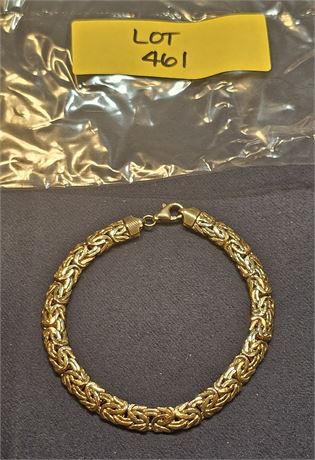 Sterling (Goldtone) Bracelet 8" 0.27ozt