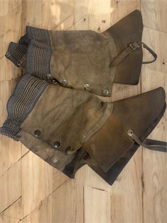 Antique Leather Welding Shields/Covers