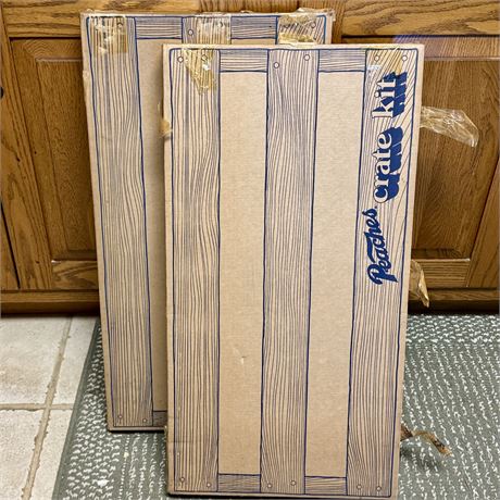 Pair of New Peaches Wooden Crate Kits