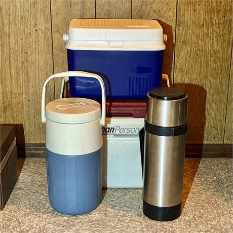 Small Coolers and Gott Thermos Bundle