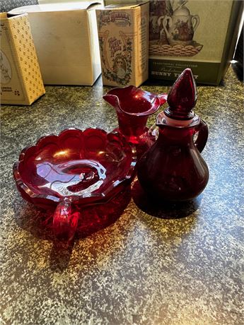 Red Glass Items