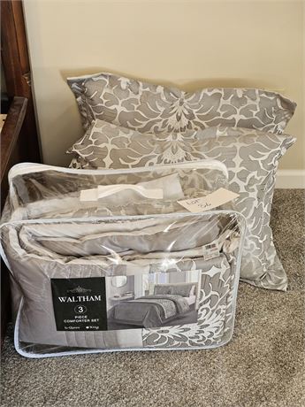 Queen Size Waltham 3pc Comforter Set