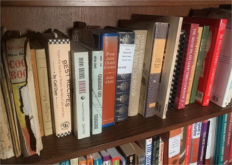 Book Shelf Lot -  Julia Child's Kitchen, James Beard's Beard on Bread