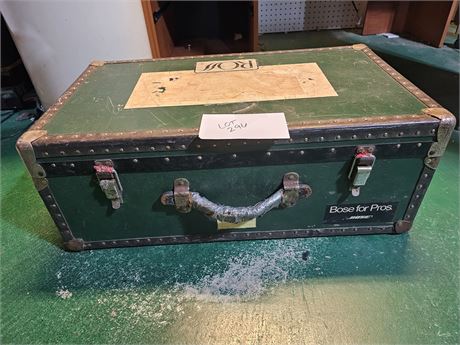 Vintage Metal Steamer Trunk