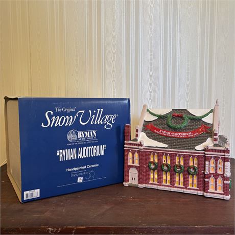 Dept. 56 Snow Village 1995 "Ryman Auditorium"