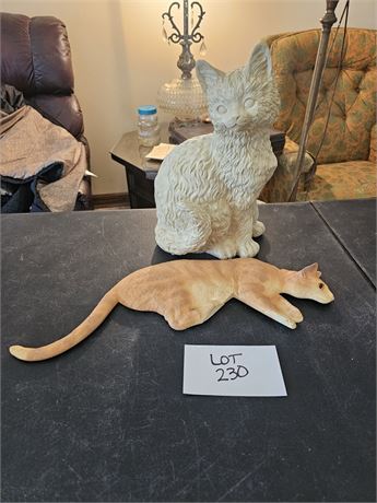 Kirklands Cat Figurine & Cat Door Hugger