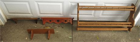 Wall Display Shelves
