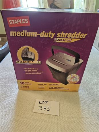 Staples Shredder