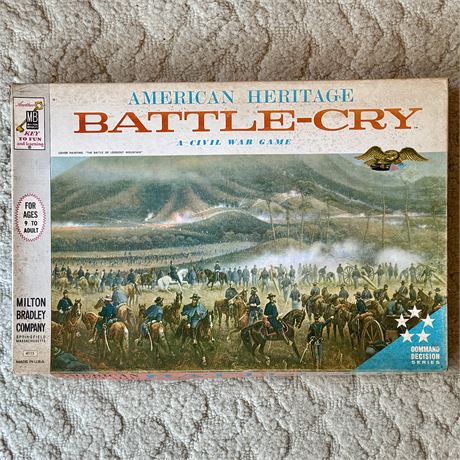 1961 American Heritage BATTLE-CRY Milton Bradley Board Game