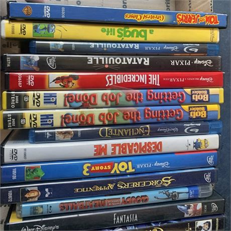 Kids Movie DVD Lot - Disney/Pixar, George of the Jungle, Despicable Me & More