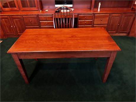 Cherry Wood Desk with Matching Chair