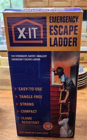 *NIB* X-It 13 Ft. Emergency Escape Ladder