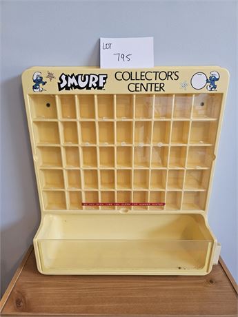 Vintage Smurf Collector's Center Store Display Shelf/Case
