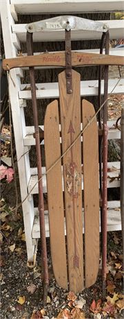 Vintage Flexible Flyer Wood Sled No. 60J