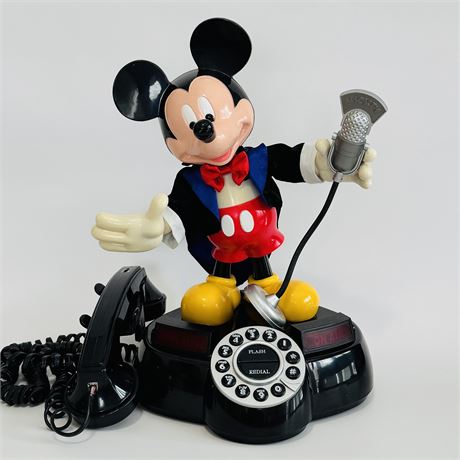 Telemania Mickey Mouse Animated Talking Telephone