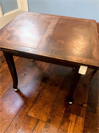 Rolling Oak Draw Leaf Dining Table