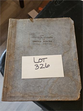 1936 Postage Stamp Book With Stamps