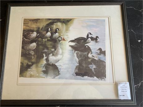 The Overseer Framed Duck Print Wall Art By Artist Boysen - 26.5 X 21.5