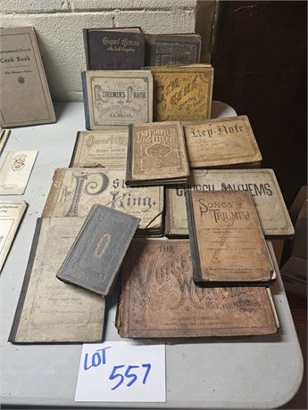 Antique Hyme & Song Books:Jasper & Gold/P.P. Bliss/Redeemer's Praise & More