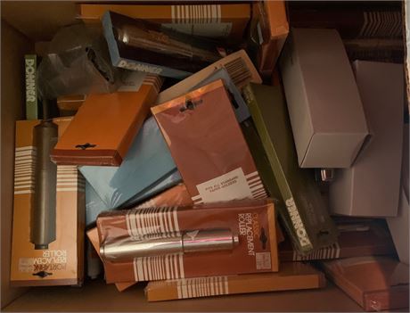 Donner Brushed Antique Bronze Soap Holders & Toilet Paper Roller Replacement