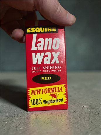 Esquire Lano-wax Self Shining Liquid Shoe Polish In Red