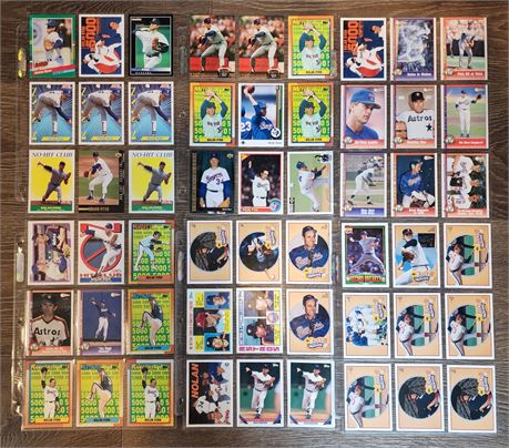 6 Sleeves of Nolan Ryan Baseball Cards