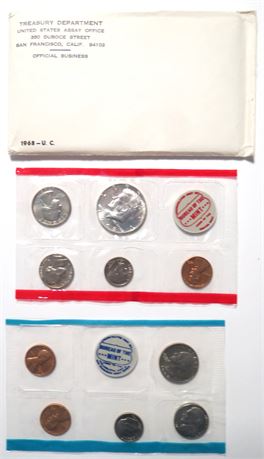 1968 Uncirculated Coin Set