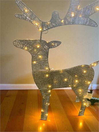 Outdoor Lighted Christmas Reindeer Decoration