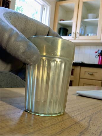 Vintage Multicolored Ribbed Plastic Restaurant Style Small Juice Cup Lot