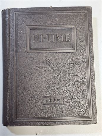 1926 Hi-Time Annual Pub. of Rural High Schools of Summit County