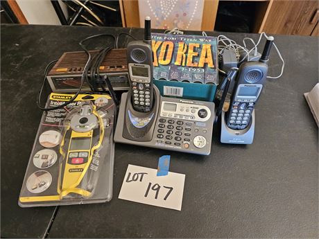 Panasonic Cordless Phones/Alarm Clock/Stanley Intelli-Laser Pro & More