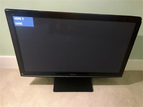 50-Inch Panasonic TC-P50X1 Plasma HDTV From 2009 W/Remote