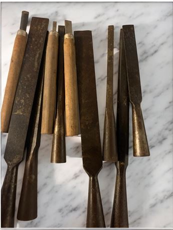 Vintage Wood Chisel Lot of 10