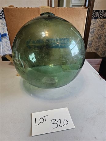 Large Green Glass Asian Fishing Float