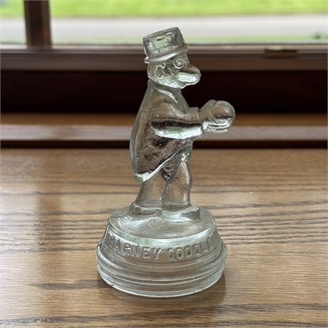 Antique Barney Google Glass Candy Jar Lid