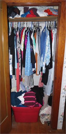 Women's Clothing Closet Cleanout