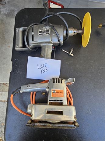Black & Decker Deluxe Sander and 1/2 Reversible Utility Drill