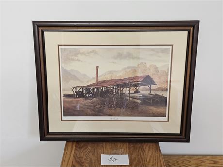 1975 Russell May "Old Sawmill" Print