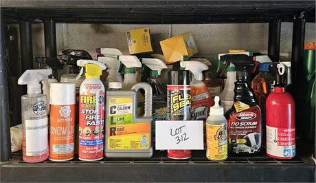 Shelf Cleanout- Cleaning Supplies, Fire Suppressants, Car Care & More
