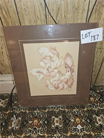 Signed Floral Art Print - No Frame