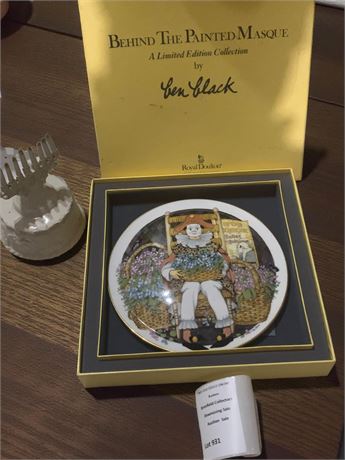 Royal Doulton Behind The Painted Mask Collector Plate From make Me Laugh Series