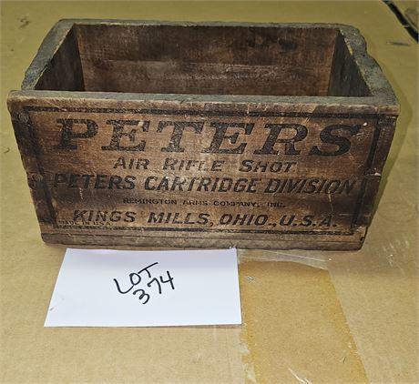 Wood "Peters" Air Rifle Shots Box