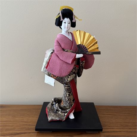Vintage Japanese Geisha Doll - 13"H