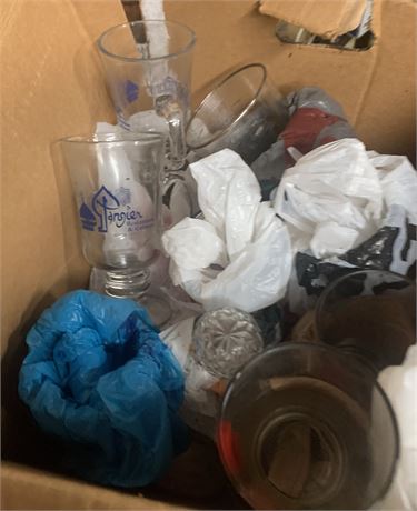 Restaurant Glassware Lot - Tangier, Red Rose Design & More