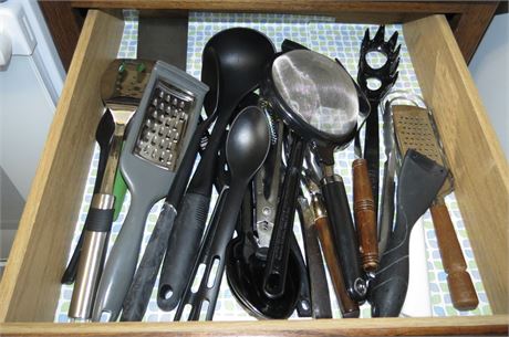 Kitchen Utensils Drawer Cleanout
