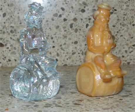Mosser Glass "Toby" "Yank" Figurines