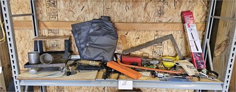 Shelf Cleanout- Creeper Seat, Tools, Hardware, Transfer Pump & More