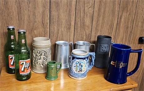 Vintage Steins & Other Mugs